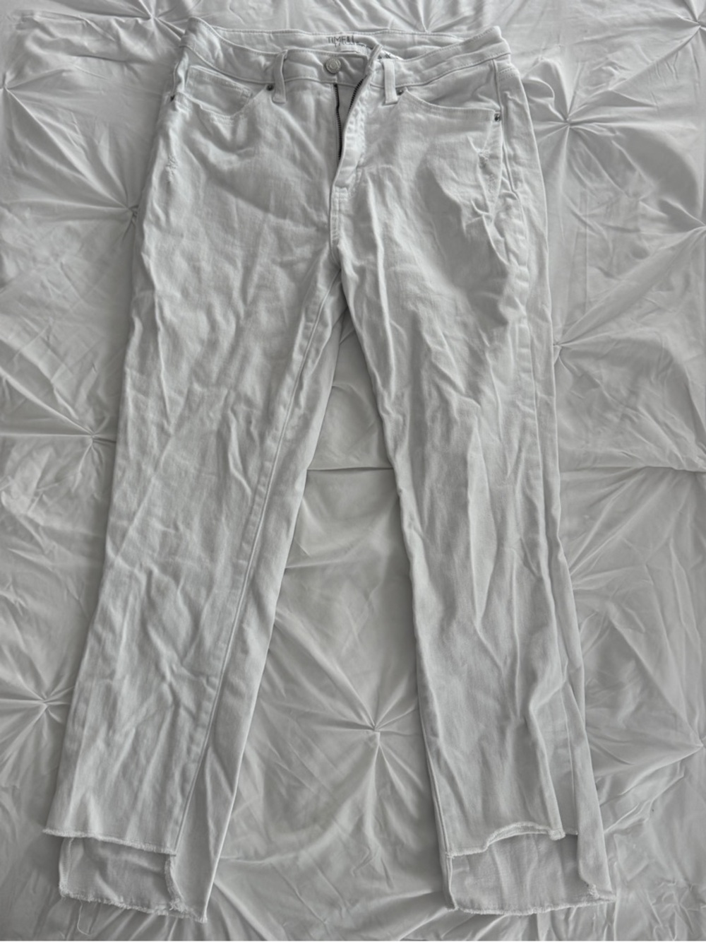 White high rise jeans